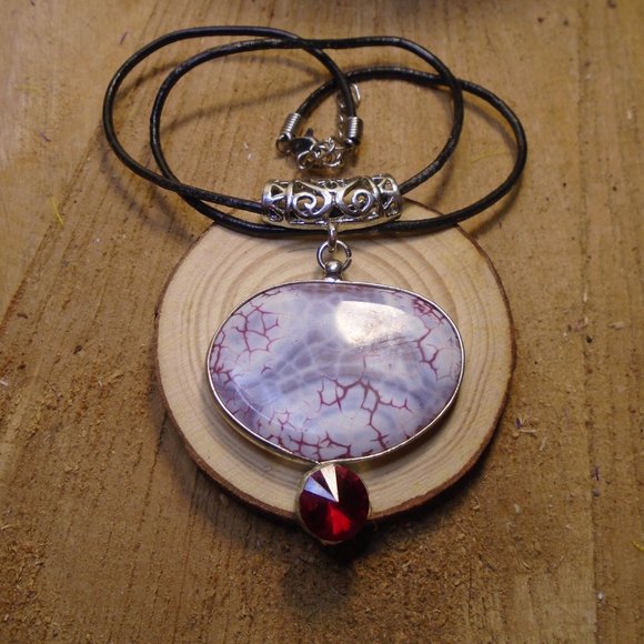 2/$25 Big Beautiful Stone Necklace - Picture 2 of 6